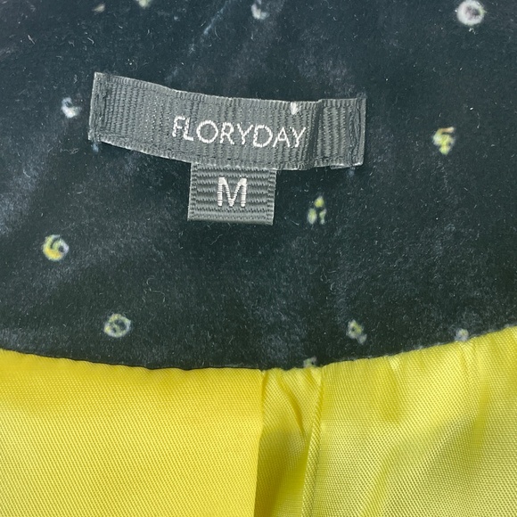 Floryday Black Velore Floral Pattern Kimono Jacket - Picture 6 of 6